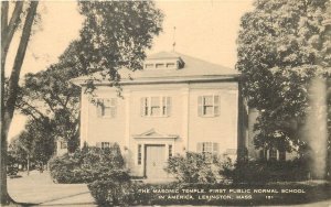 MA, Lexington, Massachusetts, The Masonic Temple, First Public Normal School