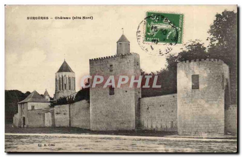 Surgeres Postcard Old Castle (north side)