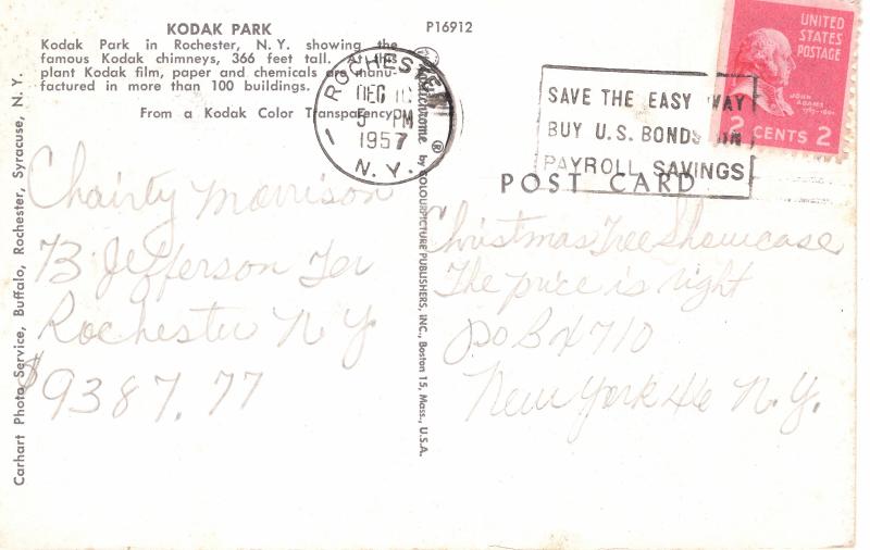 US    PC2163 KODAK PARK, ROCHESTER, NY