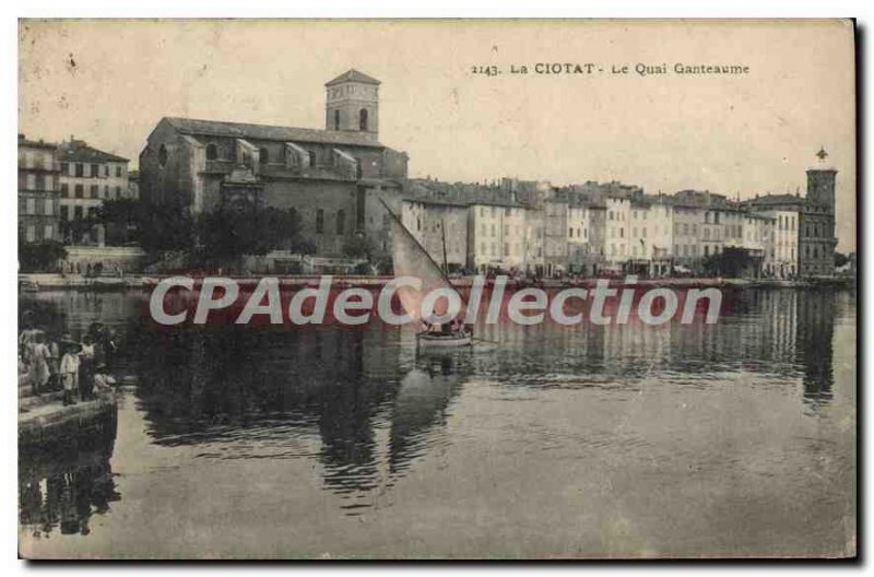 Postcard Old La Ciotat Quai Ganteaume