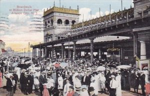 New Jersey Atlantic City Boardwalk At Million Dollar Pier 1914