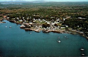 Maine Port Clyde Aerial View