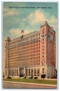 c1940 Texas Pacific Passenger Station Warehouse Field Fort Worth Texas Postcard 