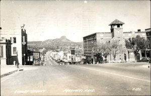 Prescott AZ Gurley St. C-292 Real Photo Postcard