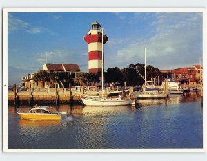 Postcard Harbour Town Lighthouse Hilton Head Island South Carolina USA