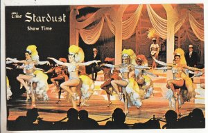 P3179 vintage postcard dancing girls the star dust show time las vegas nevada