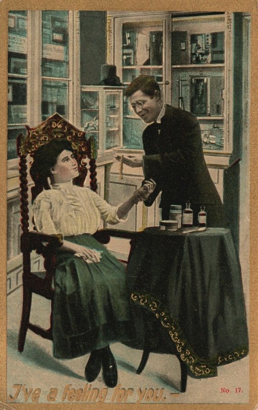 I Have Feeling For You Confession Love Care Compassion Romance Vintage Postcard