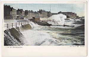 Lancashire; Storm at Morecambe PPC, Unposted c 1910's