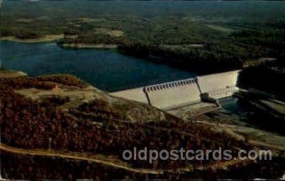 Bull Shoals Dam, Arkansas, USA Dam 1961 crease bottom left corner, light corn...