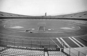 University Of Mexico Sport Stadium Real Photo Antique Postcard K97859