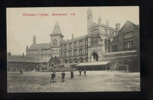 TQ3535 - Lancs - Scholars outside Cheltham's Colege in Liverpool - postcard