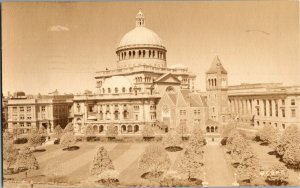 RPPC First Church Christ Scientist Boston MA c1952 Vintage Postcard I45