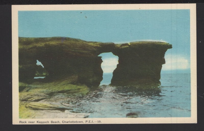 Canada PEI Rock near Keppoch Beach Pub by PECO ~ WB