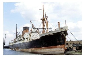 mc4189 - Shaw Savill Cargo Ship - Derwent , ex Persic , built 1949 - photo 6x4