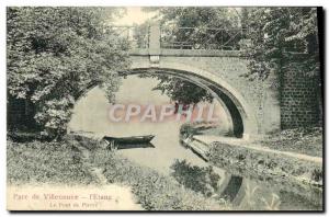 Old Postcard Villeneuve Park L & # 39etang