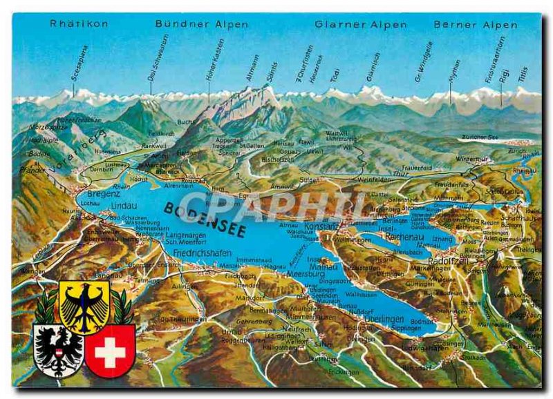 Postcard Modern Ber Bodensee uber dem meer