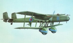 Handley Page Heyford WW1 Plane Aircraft Rare Colour Fidelity 1970s Postcard