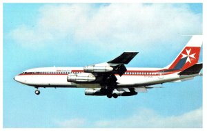 Air Malta Boeing 720 Airplane Postcard