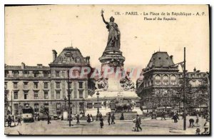 Postcard Old Paris Place de la Republique