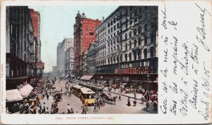 State Street Chicago Illinois Vintage Postcard C157