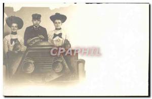 Old Postcard Fancy Cars Back to & # 39A walk Illustrator Franz Veccia