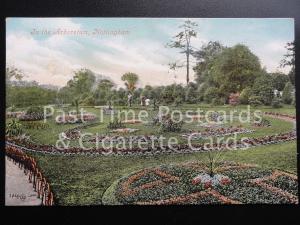 c1906 Nottingham: The Arboretum showing Flower Beds