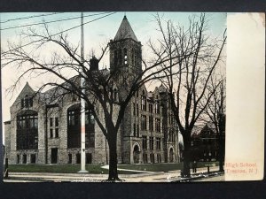 Vintage Postcard 1909 High School Trenton New Jersey