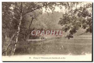 Old Postcard Pond Villeneuve near Garches