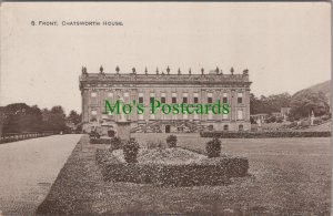 Derbyshire Postcard - South Front of Chatsworth House   RS30148