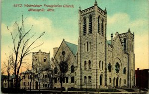 Westminster Presbyterian Church Minneapolis Minnesota Postcard Acmegraph 1913