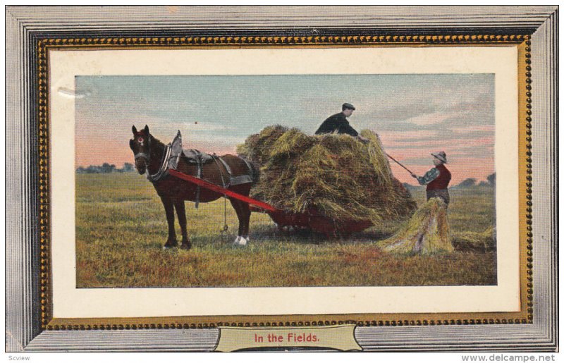 Hay Wagon , In the Fields , Ontario , Canada , PU-1910