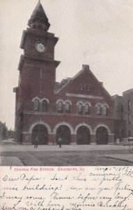 GALESBURGH, Illinois, PU-1907; Central Fire Station