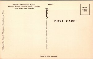 Vtg Albany Prince Edward Island Canada Tourist Information Bureau Postcard