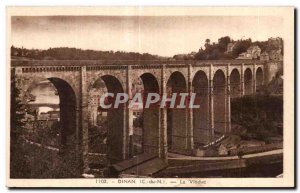 Old Postcard Dinan Viaduct