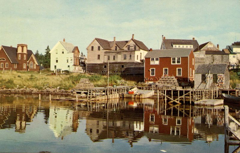 Fishing Village on the New England Coast