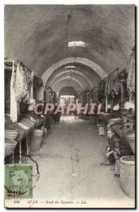 Tunisia Postcard Old Souk vegetables