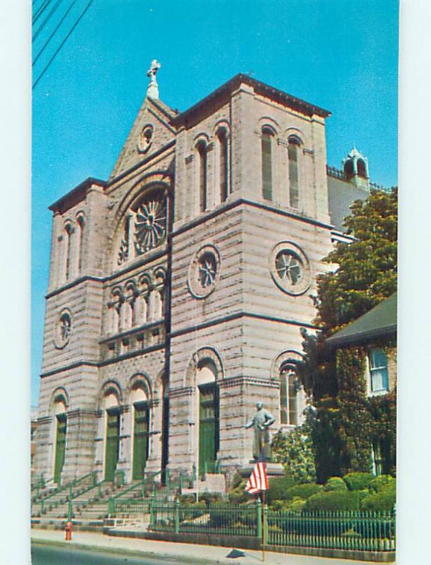 Unused Pre-1980 CHURCH SCENE Lowell Massachusetts MA p3970-13