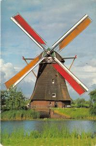 BF37662 kinderdijk netherlands de overwaard  windmill mill moulin a vent