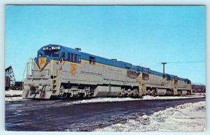 COLONIE, NY New York ~ Diesel Train DELAWARE & HUDSON RAILROAD1969 Postcard