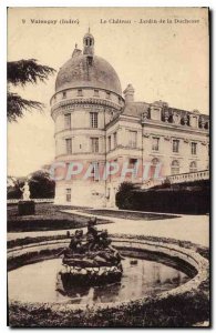 Old Postcard Valencay Indre Chateau Garden Duchess