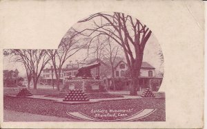 Stamford CT, Soldiers Monument, Cannon, Civil War Era Coastal Artillery Pre 1907