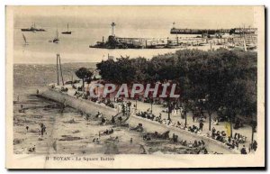 Old Postcard Royan Square Botton