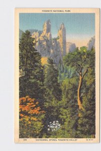 VINTAGE POSTCARD NATIONAL STATE PARK YOSEMITE CATHEDRAL SPIRES #2