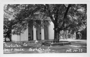 H75/ Powhatan Virginia RPPC Postcard c1950s County Court House 213