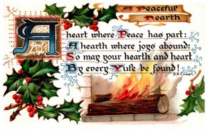 Yuletide Peace on Earth, Poem, S K Cowan  Tuck's No.  104