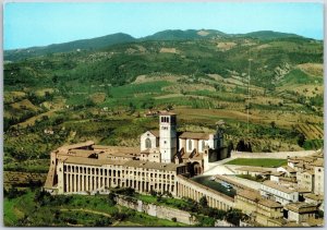 Holy Monastery Assisi Italy Mountain Buildings Postcard