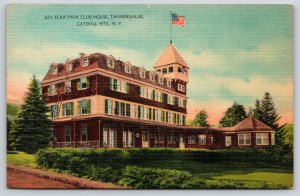 Tannersville-In-The-Catskills New York~Elka Park Club House~Vintage Linen PC