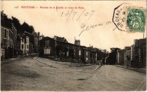 CPA Poitiers - Montée de la Cueille et route de Paris (111575)