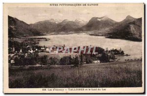 Lake Annecy - Talloires - and the bottom of the lake - Old Postcard