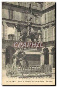 Old Postcard Paris Statue Of Jeanne D & # 39Arc By Fremiet